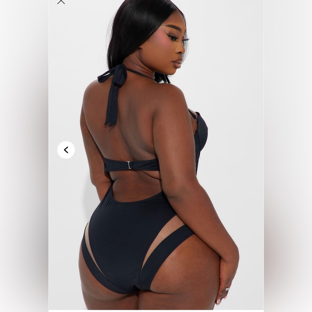 Fashion Nova Black One Piece Swimsuit